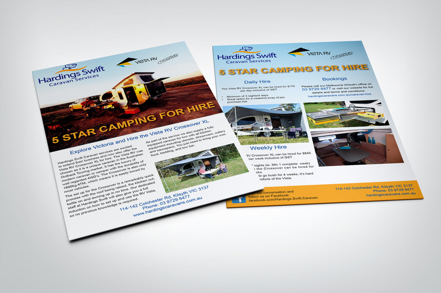 Hardings Two sided A4 Flyer