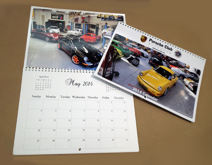 Porsche Club 2014 calendar