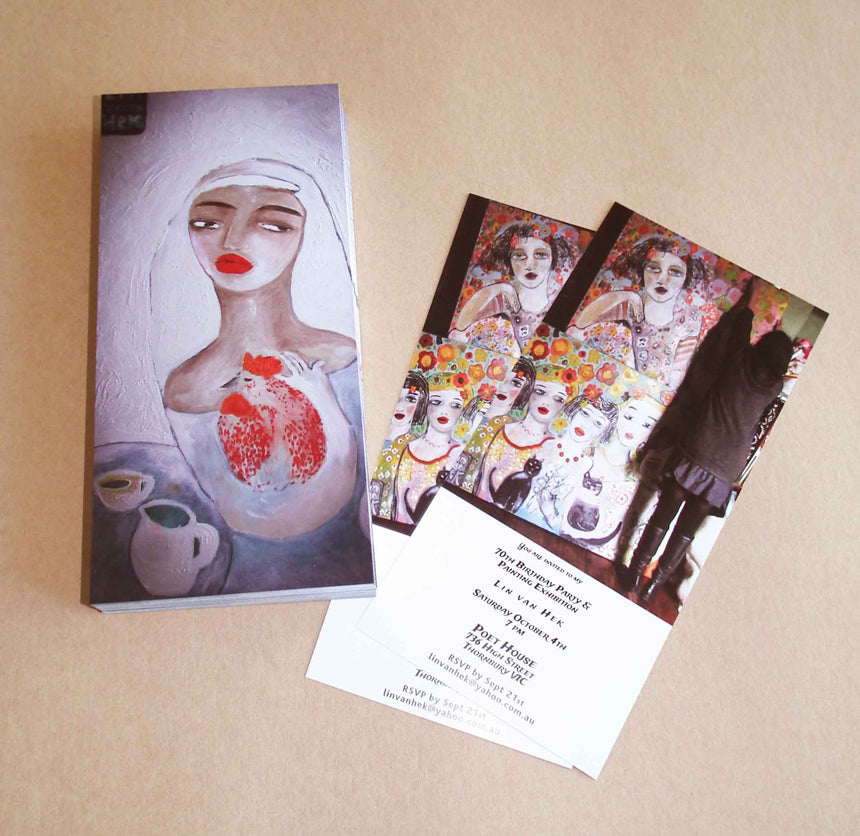 Gallery Invitations DL Rack cards