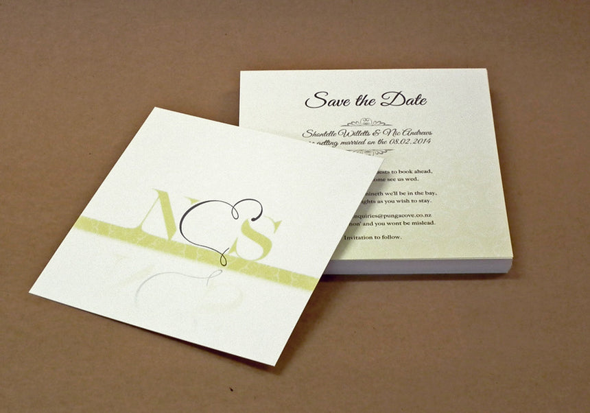 Wedding invitations and save the date