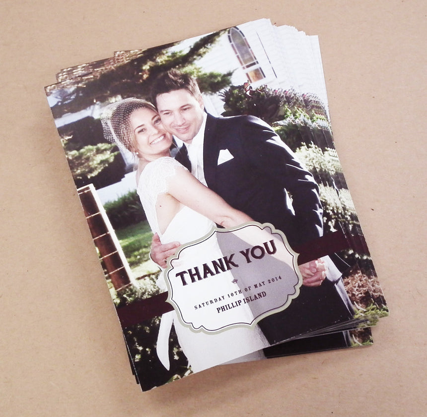 Wedding thank you Postcards